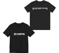 Cortis Merch Color Outside The Lines T-Shirt Fashion Men Women Short Sleeve Korean Team Graphic Tee (Black,M)