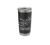 Cortisol Chemical Formula Medical Science Biochemistry Stainless Steel Insulated Tumbler