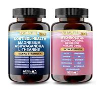 Cortisol Detox Supplement Men Women - Reduce Lower Cortisol High Cortisol Reducer Blocker Control - Theanine Magnesium - Supports Stress Mood Rest Adrenal Calm Relax with Ashwagandha L