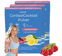 Cortisol Drink Sachets,Ultra Calm Magnesium Drink Mix,Cortisol Reducing Supplements for Calm, Promotes Focus & Stress Relief, Clean Formula 3PC