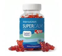 Cortisol Gummies for Stress Support, Calm & Relaxation, Restful Sleep, Magnesium Glycinate, L-Theanine, KSM-66 Ashwagandha, Zero Sugar, Raspberry Flavour, 90 Gummies (45 Servings)