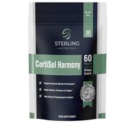 CortiSol Harmony - Supplement to Support Mental Performance & Energy, 60 Vegan Capsules | KSM-66, Ashwagandha, Rhodiola, L-Theanine & B & C Vitamins for Psychological Function | STERLING NUTRITION