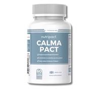 Cortisol Reducing Supplement for Stress, Calm & Sleep Support - Ashwagandha KSM-66, Magnesium Glycinate, L Theanine, Lemon Balm, L Tryptophan, Rhodiola, Zinc, D3 & B6 - 60 Capsules - Calma Pact