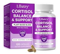 Cortisol Reducing Supplements - Cortisol Detox Hormone Balance Supplements Mood, Focus, Stress Relief, Sleep Support - Non-GMO, Gluten Free - 120 Capsules Cortisol Balance & Support for Women Men (1)