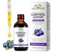 Cortisol Supplement for Women, Cortisol Support Liquid Drops with Ashwagandha, Magnesium & L-Theanine - Supports Stress Relief, Mood & Relaxation - 2.02 fl oz