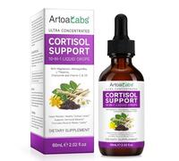 Cortisol Support Supplement with Ashwagandha, Magnesium, L-Theanine, Cortisol Balancing Supplements for Stress, Sleep & Focus, Vegan - 60ml