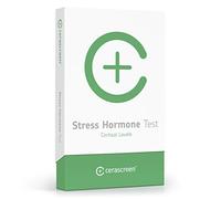 Cortisol Test Kit by CERASCREEN - Ckeck your Stress Hormone Level Quick & Easy from Home | Saliva Self-Test | Prevent High Blood Pressure | Certified Medical Laboratory | Detailed Online Results