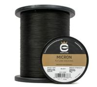 CORTLAND Micron Durable Tight Round Braid Smooth Low-Friction Finish Stretch-Resistant Virtually Tangle-Free Fly Line Backing for Freshwater & Saltwater, Black, 20 LB / 250 YDS