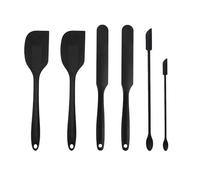 CORTNEY 6 Pcs Silicone Spatulas Set, Cake Scrapers Small Silicone Spatula High Heat Resistant Non-Stick Pot Reusable for Cooking, Baking and Mixing