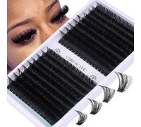 CORUSCATE Cluster Lashes 120D150D Thick Individual Eyelashes Long Strip Lash Individual Cluster 14-20mm Eyelash Clusters 288pcs Volume Eyelash Tatti Lashes DIY Lash Extension