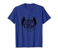 Corvid Crew Over Dude Crew Raven Lovers Squad T-Shirt, Men, Royal Blue, X-Large