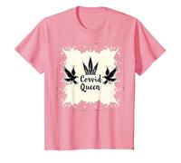 Corvid Queen: Mystic Raven Royalty for Nature Lovers T-Shirt, Kids, Pink, 4 Years