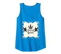 Corvid Queen: Mystic Raven Royalty for Nature Lovers Tank Top, Women, Sapphire, S