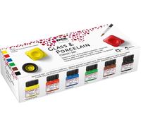 Corvus 641788 Glass Colours Kr Porcelain/Ceramic Paints 6 Gl, Multi- (US IMPORT)