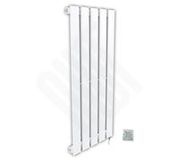 Corwen White Electric Vertical Radiators - PRE FILLED - (9 Sizes - Thermostatic) (360 x 850 Corwen White)