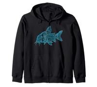 Cory Catfish Corydoras Freshwater Aquarium Zip Hoodie