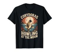 Corydoras Howling at the Moon Catfish Aquarium Value Graphic T-Shirt