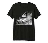 Corydoras Line Art Aquarianer Premium T-Shirt