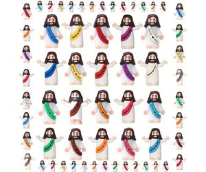 Corzeergi 300 Pcs Little Jesus Figures, Mini Jesus Figurines in Bulk, Small Jesus Loves You Figures, Miniature Jesus Resin to Hide, Pocket Gifts