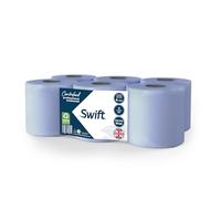 COS® 12 ROLL Swift Centrefeed Prof Blue Embossed 55m - 2 Ply Embossed - Strong & Absorbent Hand Towel - Ideal for Home, Office, Kitchen, Garage & Commercial Use