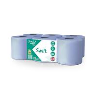 COS® 18 ROLL Swift Centrefeed Blue Premium 150m - 2 Ply Embossed - Strong & Absorbent Hand Towel - Ideal for Home, Office, Kitchen, Garage & Commercial Use