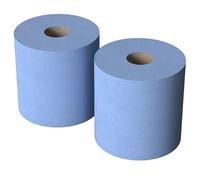 COS® 2 ROLL Swift Centrefeed Blue Premium 150m - 2 Ply Embossed - Strong & Absorbent Hand Towel - Ideal for Home, Office, Kitchen, Garage & Commercial Use