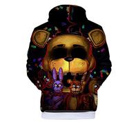 Cos-Animefly Horror Bear Cosplay Hoodies Unisex Cosplay Sweatshirt Costume Jacket Coat Man Women Boys Girls Pullover Hoodies, Style 1, XXL