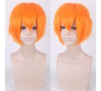 cos wig juvenile anti-curled short hair color universal men's wig cosplay anime wig color:002-36