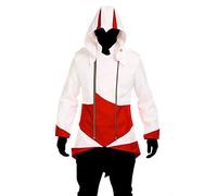 Cos2be Hoodie Jacket Coat, White&red, M