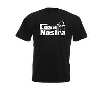 COSA Nostra Mafia Xmas Gift Idea Mens T Shirt Short Sleeve Black