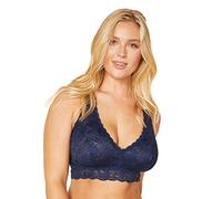 Cosabella Women's Never Say Nevertm Curvy Racie Racerback Bralette Bra, Bleu Marine, X-Large