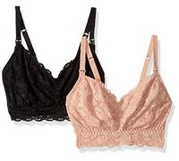 Cosabella Women's NSN Curvy Mommie 2 Pk Bra, Black, M