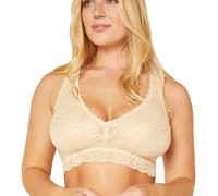 Cosabella Women's Say Never Curvy Racie Racerback Bralette Bra, Rose Poudré, X-Large