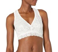 Cosabella Women's Say Never Curvy Racie Racerback Bralette Plunge Bra, Moon Ivory, XL