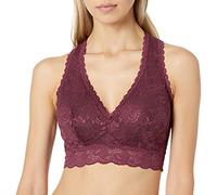 Cosabella Women's Say Never Curvy Racie Racerback Bralette Plunge Bra, Vino, S