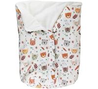 Cosamui Swaddle or Sleeping Bag for Universal Baby Carrycot - Warm and Soft, Ideal for Winter and Interseason, Compatible - Jané - Inglesina -Bugaboo -Maxi Cosi (Forest Animals, 0-6 Months, Winter)