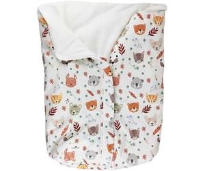 Cosamui Swaddle or Sleeping Bag for Universal Baby Carrycot - Warm and Soft, Ideal for Winter and Interseason, Compatible - Jané - Inglesina -Bugaboo -Maxi Cosi (Forest Animals, 0-6 Months, Winter)