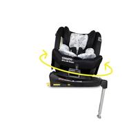 Cosatto All in All Rotate 360° Swivel Spin Car Seat - Group 0+123, 0-36 kg, 0-12years, ISOFIX, ERF, Anti-Escape (Black Foxed)