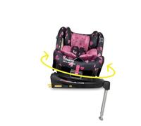 Cosatto All in All Rotate 360° Swivel Spin Car Seat - Group 0+123, 0-36 kg, 0-12years, ISOFIX, ERF, Anti-Escape (Charcoal Lighthearted)