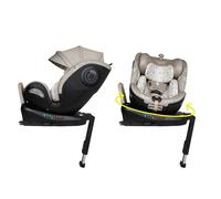 Cosatto All in All Ultra 360° Swivel Spin All Stage iSize Car Seat - Group 0+123, 0-36kg, 0-12 Years, 40-150cm, ISOFIX, ERF, R129 Compliant, Anti Escape (Whisper)