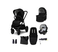 COSATTO Giggle 4 - Travel System Bundle, Birth to 25kg, Pram, Pushchair, Carrycot & Tote i-Size Group 0+ Infant Carrier Car Seat & Base, Footmuff, Changing Bag. Compact & Easy Fold, Free Raincover