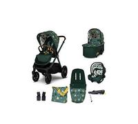 COSATTO Giggle 4 - Travel System Bundle, Birth to 25kg, Pram, Pushchair, Carrycot & Tote i-Size Group 0+ Infant Carrier Car Seat & Base, Footmuff, Changing Bag. Compact & Easy Fold, Free Raincover