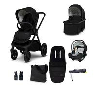 Cosatto Giggle 4 Travel System Everything Bundle | Pram, Pushchair, Carrycot & Tote, Infant Carrier Car Seat & Base | Birth-4 Years, i-Size Group 0 | Compact Fold, Footmuff, Bag, Raincover (Foxed)