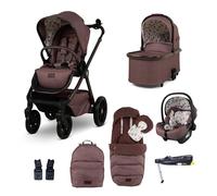 Cosatto Giggle 4 Travel System Everything Bundle | Pram, Pushchair, Carrycot & Tote, Infant Carrier Car Seat & Base | Birth-4 Years, i-Size Group 0 | Compact Fold, Footmuff, Bag, Raincover (Bear Hug)