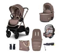 Cosatto Giggle 4 Travel System Everything Bundle | Pram, Pushchair, Carrycot & Tote, Infant Carrier Car Seat & Base | Birth-4 Years, i-Size Group 0 | Compact Fold, Footmuff, Bag, Raincover (Lollop)
