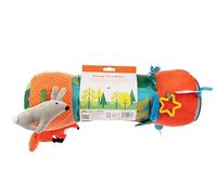 Cosatto Interactive Tummy Time Roller Pillow | Soft Baby Sensory Roll Toy | Suitable for Boys and Girls from 0-6 Months | Multicoloured Mr Fox