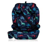 Cosatto Ninja 2 iSize Car Seat - from 100-150cm, Approx 4 Years - 12 Years, R129 High Back Booster, 10 Position Headrest, Easy Install Seatbelt or ISOFIX Fitting, Forward Facing (D is for Dino)