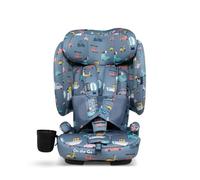 Cosatto On The Go Foldable Portable Travel Car Seat & Booster Car Seat | 15 Months-12 Years | ISOFIX, Side Impact Protection, Anti-Escape Harness, Ultra Compact & Lightweight, Bag (Itchy Feet Sky)