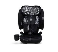 Cosatto On The Go Foldable Portable Travel Car Seat & Booster Car Seat | 15 Months-12 Years | ISOFIX, Side Impact Protection, Anti-Escape Harness, Ultra Compact & Lightweight, Bag (Silhouette)