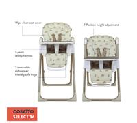 Cosatto Pip Adjustable Baby Highchair Toddlers Birth to 15kg Compac